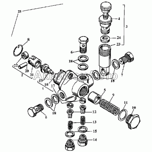 Насос топливоподкачивающий 21.1106010-01 Насос топливоподкачивающий 21.1106010-01