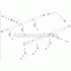 236H-1011424 Установка системы охлаждения поршней маслом