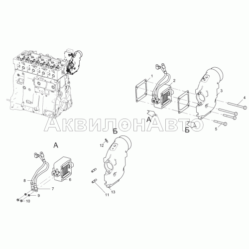 Тракт впускной (для двигателя ЯМЗ-5341-10) 5347-30-111500-010