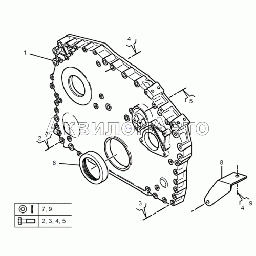 Крышка передняя Крышка передняя
