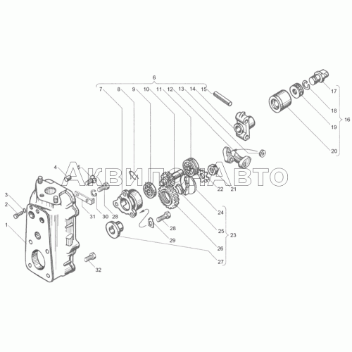 Корпус регулятора частоты вращения