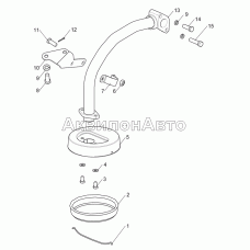 Труба всасывающая с заборником ЯМЗ-240БМ2