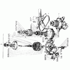 Привод вентилятора двигателя ЯМЗ-240Б