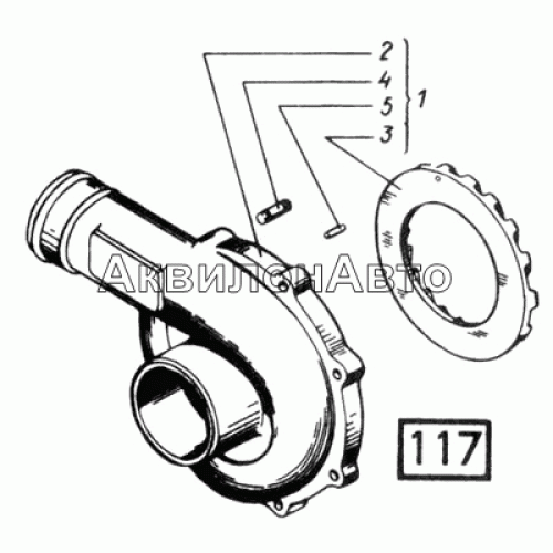 Турбокомпрессор. Корпус компрессора СМД-17,-17Н.01,-17Н.02,-17Н.03,-17Н.04,-18,-18Н.01,-18Н.02,-18Н.03,-18Н.04 Турбокомпрессор. Корпус компрессора СМД-17,-17Н.01,-17Н.02,-17Н.03,-17Н.04,-18,-18Н.01,-18Н.02,-18Н.03,-18Н.04