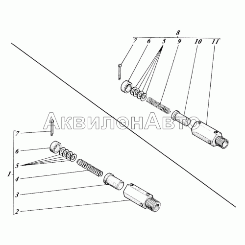 Клапан редукционный нагнетательный секции МН-09с20 Клапан редукционный нагнетательный секции МН-09с20