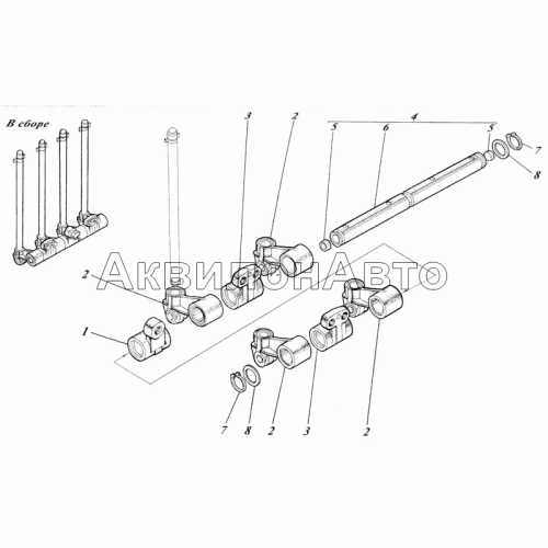 Ось толкателей 41-05с3