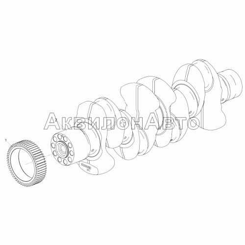 5340.1005010 Вал коленчатый в сборе
