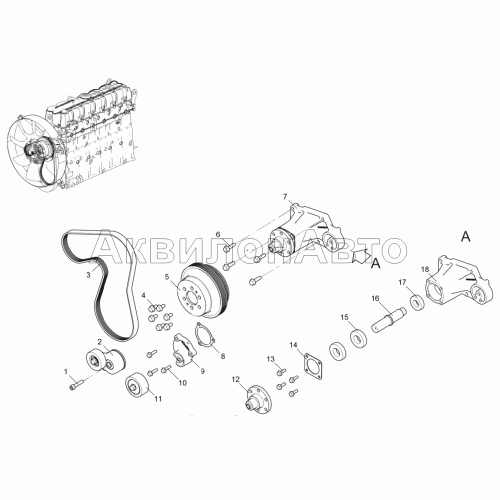 Привод вентилятора 536-30-130800-020