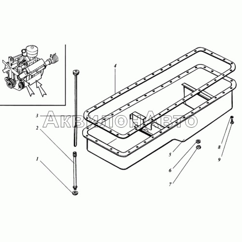 Поддон блока цилиндров