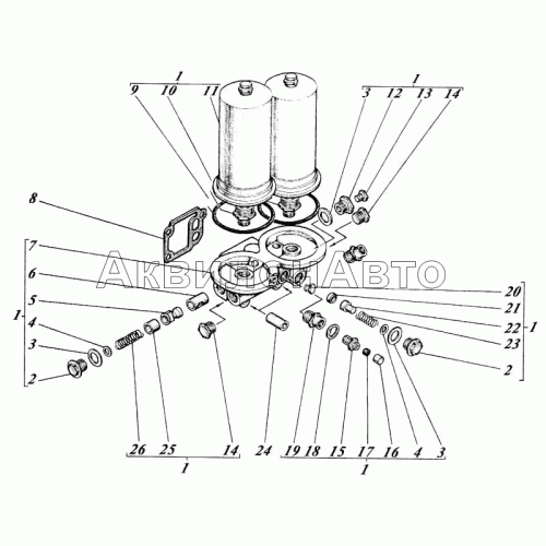 Фильтр масляный 461-10c1-02 Фильтр масляный 461-10c1-02