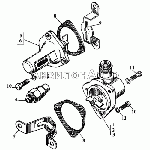 Привод тахоспидометра. Датчик температуры Привод тахоспидометра. Датчик температуры