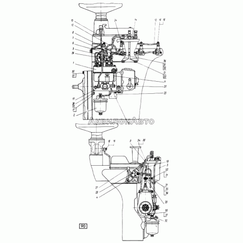 Система топливная СМД-21, -22, 22А, 23, 23.01, 23.02, 24, 24.01, 24.02