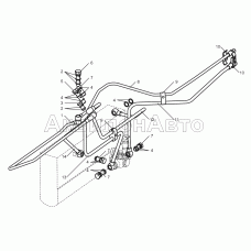 Топливные трубопроводы низкого давления двигателя ЯМЗ-850.10