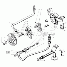 Насос масляный СМД-21, -22, 22А, 23, 23.01, 23.02, 24, 24.01, 24.02