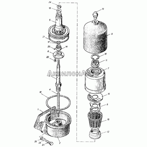 Центробежный масляный фильтр Центробежный масляный фильтр