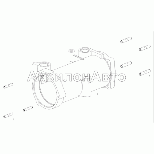 7601.1013620 Корпус теплообменника в сборе