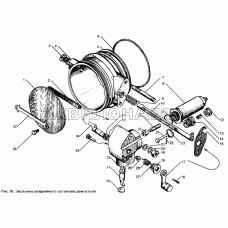 Заслонка аварийного останова двигателя