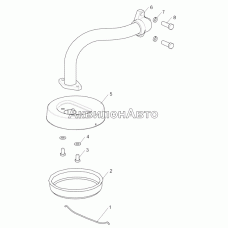 Труба всасывающая с заборником: На двигатели 7511.10-34, -48, 7512.10-04, 7513.10-04, -05