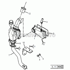 Патрубки водяные и термостат