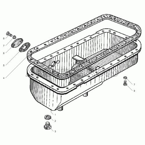 КАРТЕР МАСЛЯНЫЙ двигателей ЯМЗ-6562.10, ЯМЗ-6563.10 КАРТЕР МАСЛЯНЫЙ двигателей ЯМЗ-6562.10, ЯМЗ-6563.10