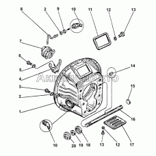 Картер сцепления коробок передач ЯМЗ-238ВМ-50, ЯМЗ-238ВМ-70, ЯМЗ-238ВК-50, ЯМЗ-238ВК-70