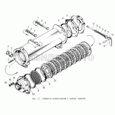 Радиатор водомасляный и краник сливной