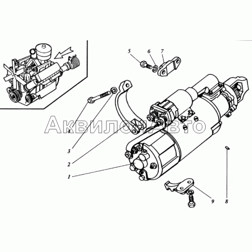 Установка стартера