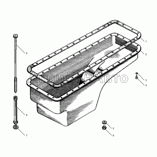 Картер масляный двигателей для автомобилей КрАЗ Картер масляный двигателей для автомобилей КрАЗ
