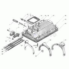 Механизм переключения коробки передач ЯМЗ-239.17-22