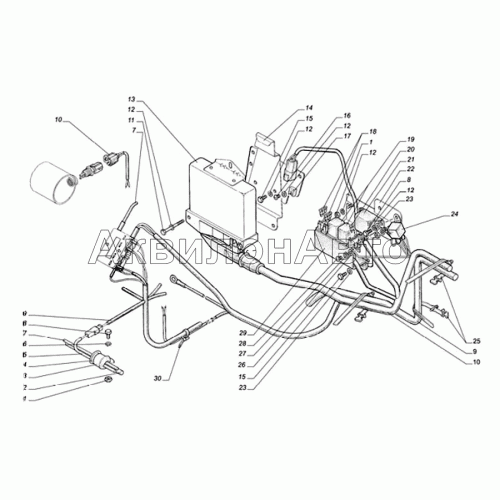 Блок управления двигателем, реле, предохранители, жгуты и провода системы управления двигателем Блок управления двигателем, реле, предохранители, жгуты и провода системы управления двигателем