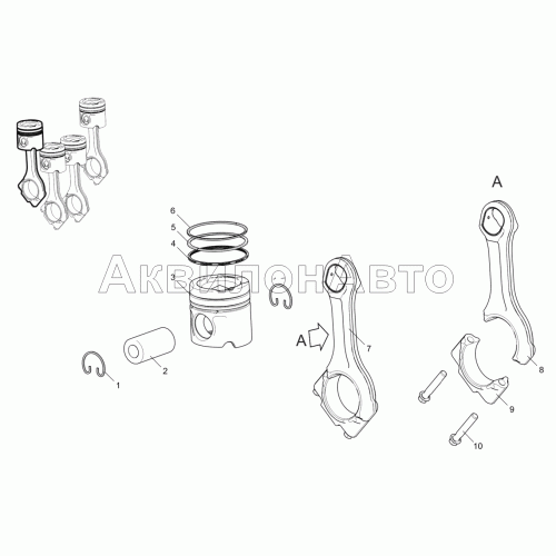 Группа шатунно-поршневая