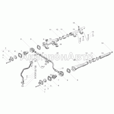 Трубы водяные и термостаты системы охлаждения двигателей с индивидуальными головками цилиндров (только для запасных частей)