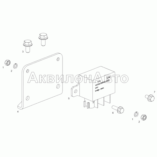 5344.3770005 Установка реле подогревателя (ЯМЗ-5344-10, ЯМЗ-53442) 5344.3770005 Установка реле подогревателя (ЯМЗ-5344-10, ЯМЗ-53442)