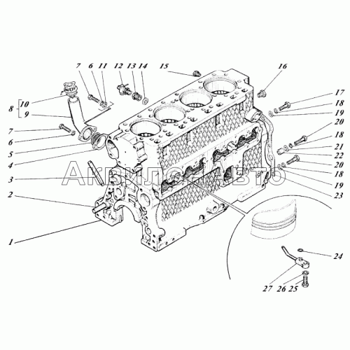 Блок-картер 41-01c1-1-01 Блок-картер 41-01c1-1-01
