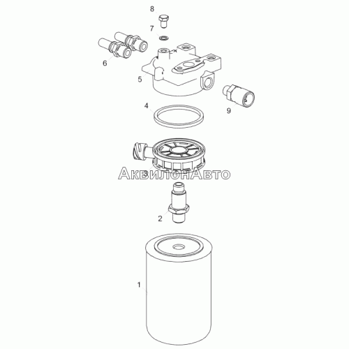 5344.1117010-20 Фильтр тонкой очистки топлива с подогревателем