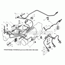 Трубопроводы топливные двигателей ЯМЗ-236НЕ, ЯМЗ-236БЕ