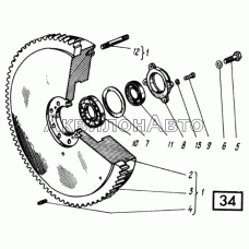 Маховик СМД-21, -22, 22А, 23, 23.01, 23.02, 24, 24.01, 24.02