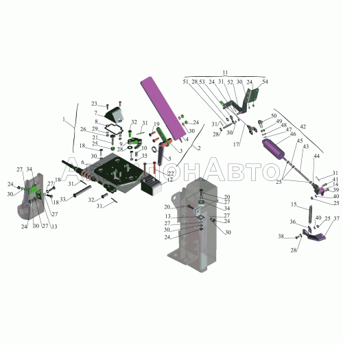 Привод  подачи топлива  437041-1108002 (с ограничителем скорости)