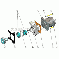 Установка насоса шестерённого
