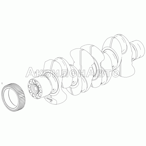 5340.1005010 Вал коленчатый в сборе