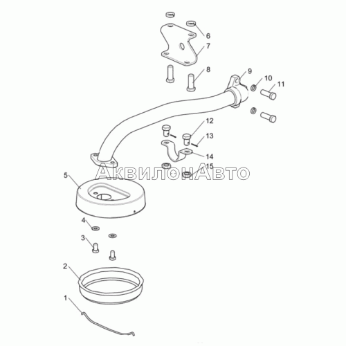 Труба всасывающая 236-1011398 на ЯМЗ-236А-16
