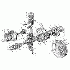 Поршни и шатуны. Коленчатый вал и маховик