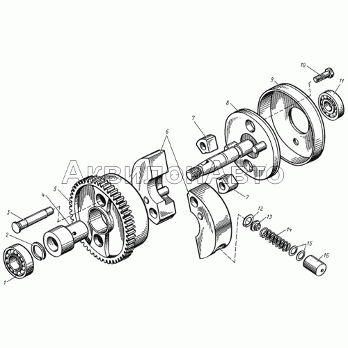 Муфта опережения впрыска топлива