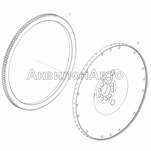 5340.1005118 Маховик с ободом