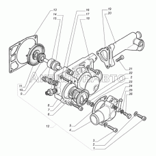 Насос водяной с термостатом, датчики температуры охлаждающей жидкости