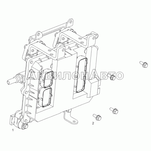 5340.3763005 Установка электронного блока управления (ЯМЗ-5344-10, ЯМЗ-53442)