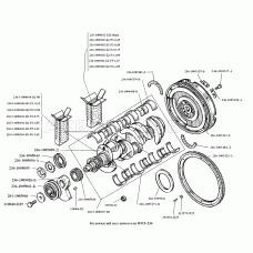 Коленчатый вал двигателя ЯМЗ-236