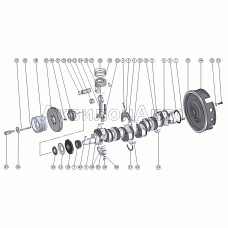 Вал коленчатый. Установка поршневой группы Установка маховика Вал коленчатый. Установка поршневой группы Установка маховика