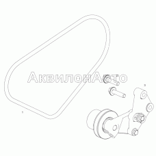 7511.1307152 Установка натяжного устройства водяного насоса