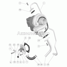 Маслопроводы турбокомпрессора. (245-1118000-В) для ТКР С14-194-01 Маслопроводы турбокомпрессора. (245-1118000-В) для ТКР С14-194-01